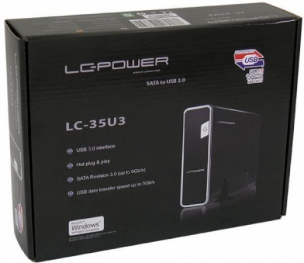 LC Power Kuciste za HDD LC-35U3 SATA USB3.0 Black