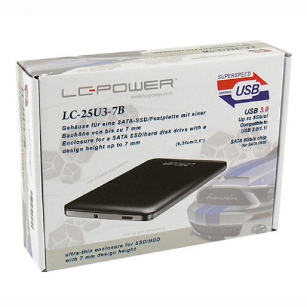LC Power Kuciste za HDD LC-35U3 SATA USB3.0 Black