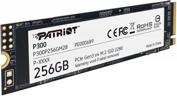 Patriot SSD 256GB M.2 NVMe PCIe P300 Solid state drive