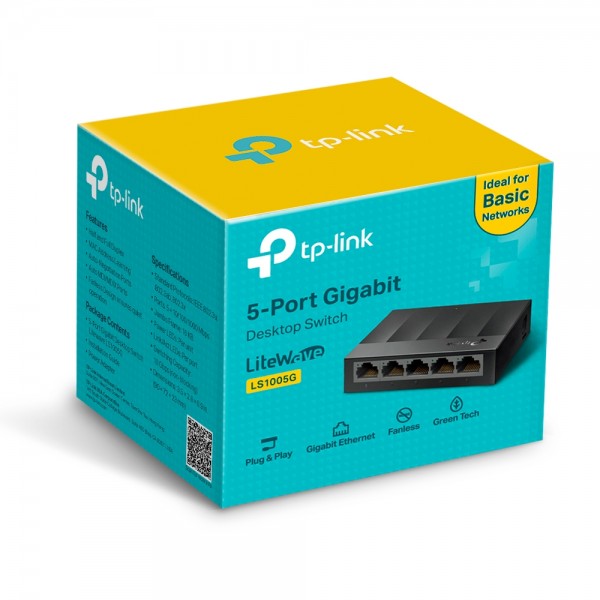 TP-Link LS1005G 5-Port Gigabit Unmanaged Switch