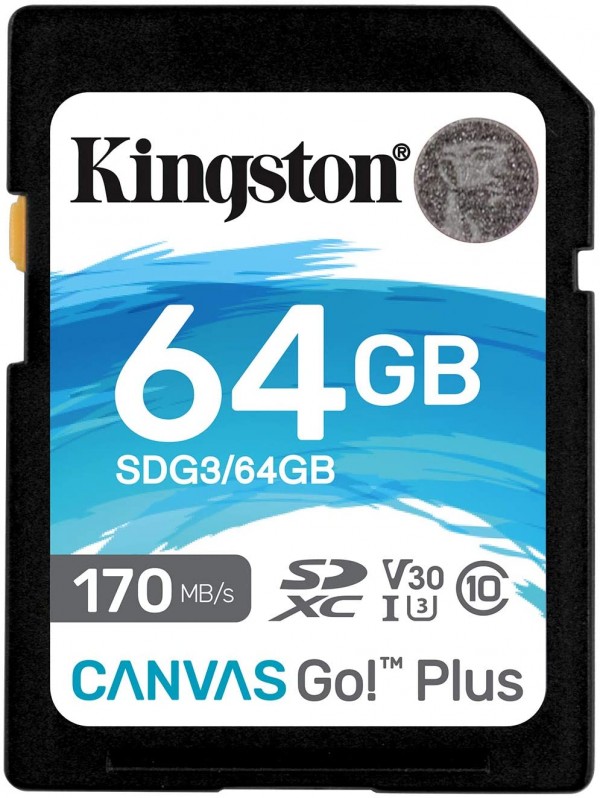 Kingston 64GB SDXC Canvas Go Plus 170MB/s