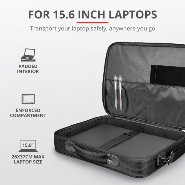 TRUST Atlanta Laptop Bag for 15.6