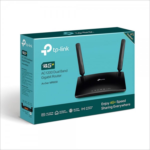 TP-Link Archer MR600 AC1200 Mbps 4G+ Cat6 Mobile Wi-Fi Router Dual ...