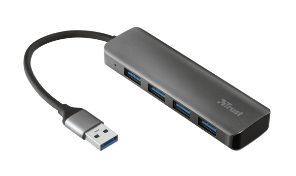 Trust Halyx Aluminium 4-Port Mini USB Hub