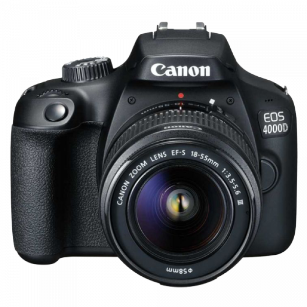 Canon EOS 4000D + 18-55 DC III + Torba SB130 + SD 16GB