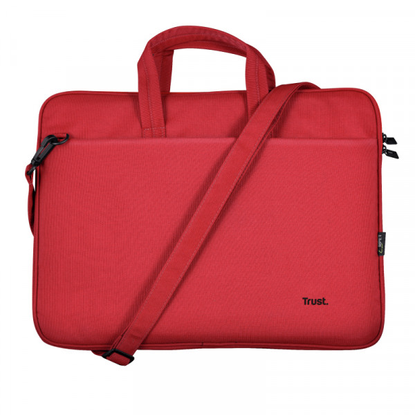 TRUST Bologna Eco-friendly Slim laptop bag for 16 inch laptops - Red