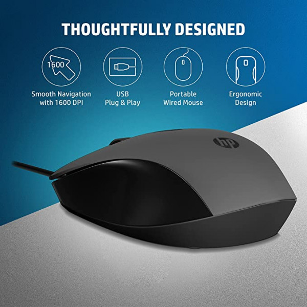 HP 150 Wired Mouse, 240J6AA